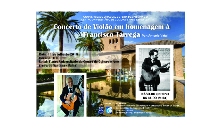 Concerto de Violão em homenagem à Francisco Tárrega