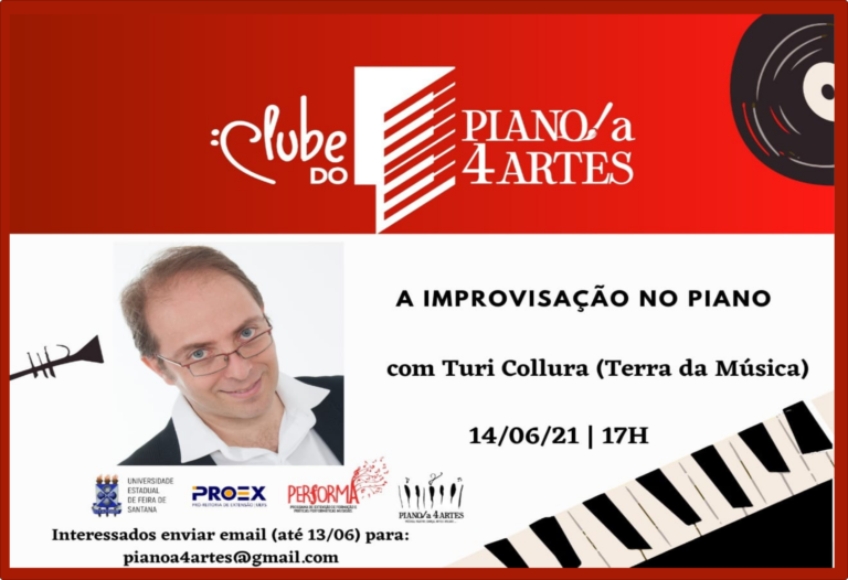 Clube do Piano a 4 Artes promove “A improvisação no Piano”