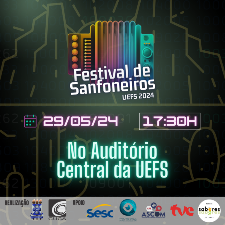 CUCA/UEFS promove Festival de Sanfoneiros no dia 29 de maio