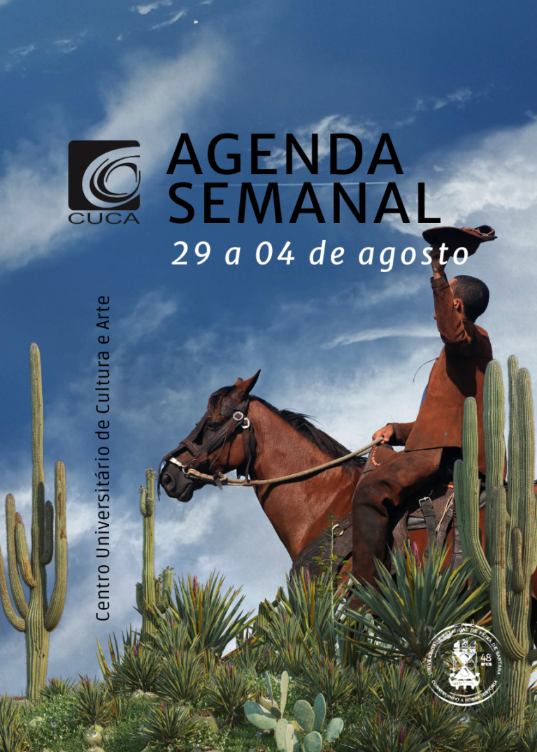 Confira a agenda semanal do CUCA de 29 de Julho a 04 de Agosto de 2024