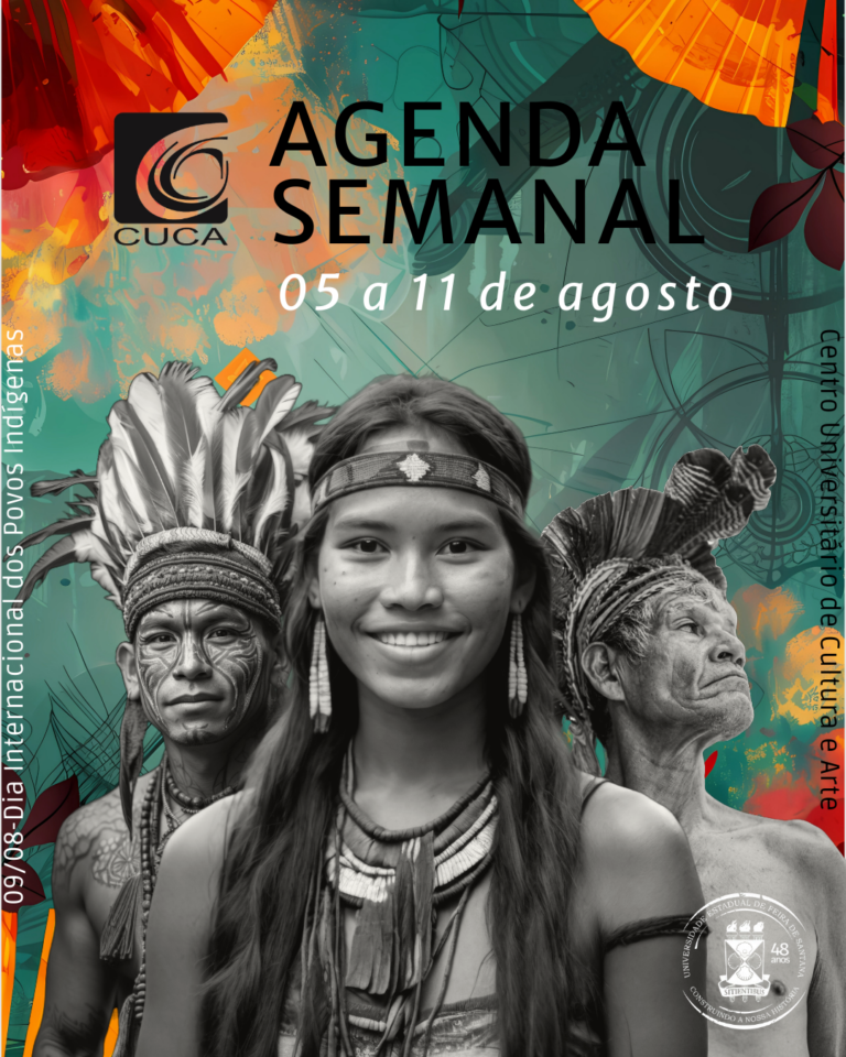 Confira a agenda semanal do CUCA de 05 a 11 de Agosto 2024