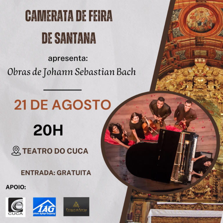 Camerata de Feira de Santana apresenta obras de Bach no CUCA 