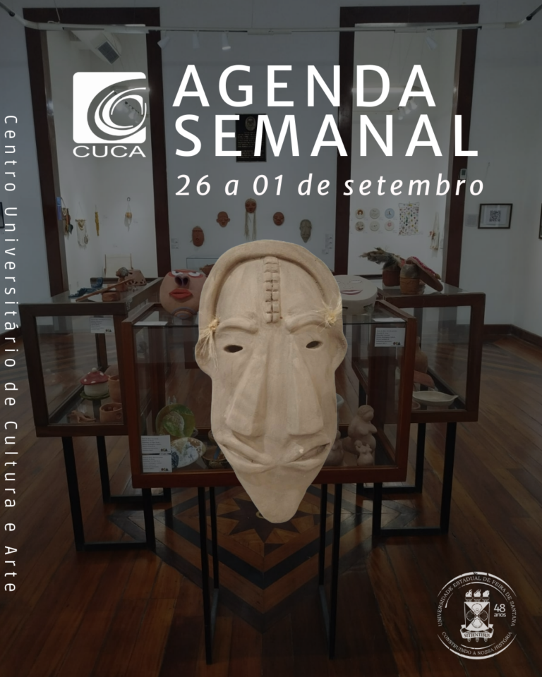 Confira a agenda semanal do CUCA de 26 de Agosto a 01 de Setembro