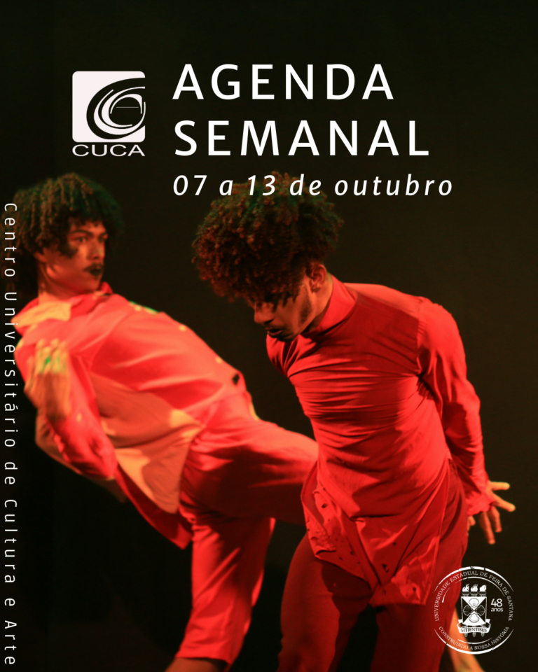 Agenda semanal do CUCA: 07 a 13 de Outubro