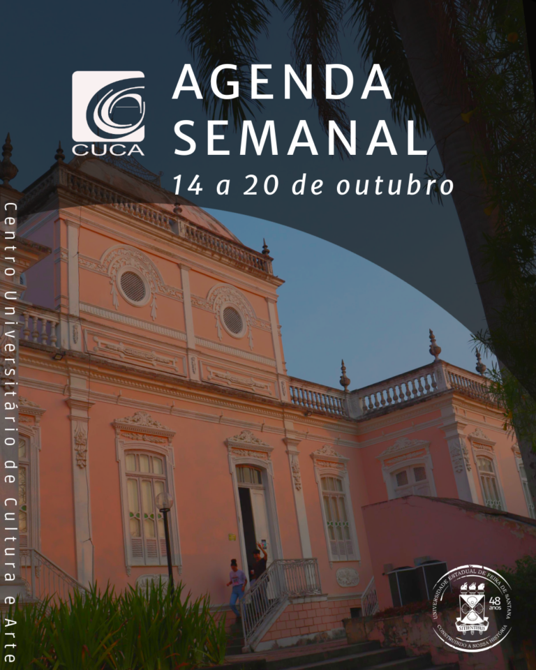 Agenda semanal do CUCA: 14 a 20 de outubro