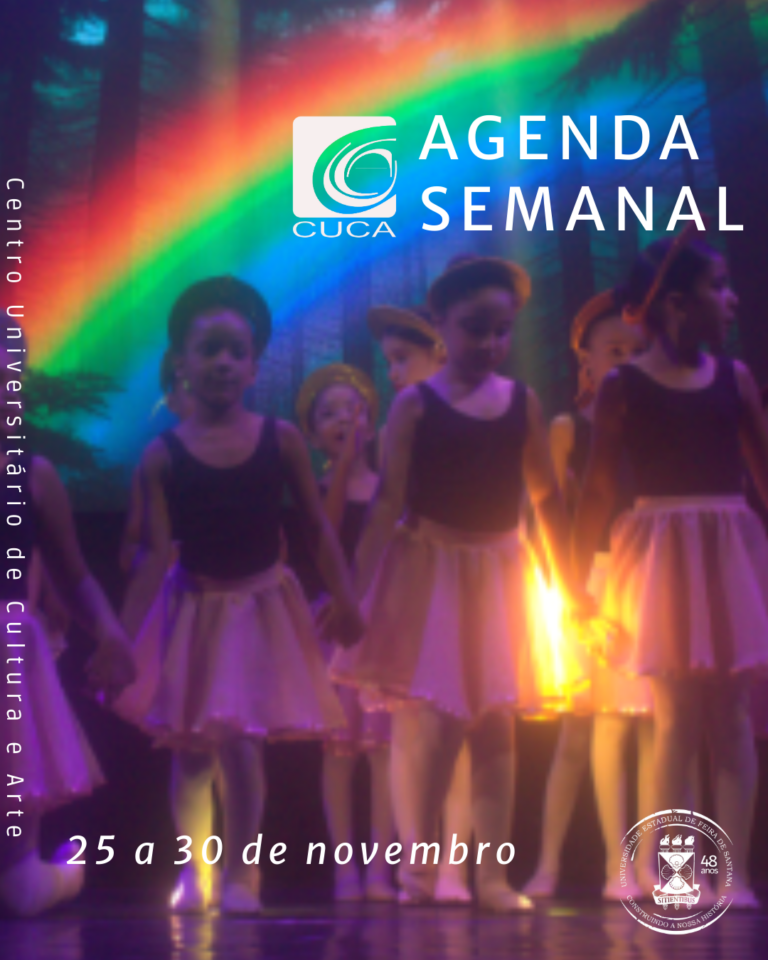 Agenda semanal do Cuca: 25 a 30 de Novembro