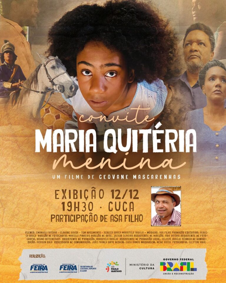 Teatro do Cuca terá exibição de curta inspirado na história de Maria Quitéria