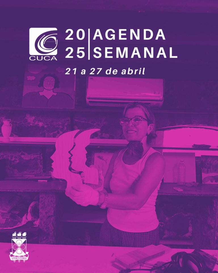 Agenda semanal do Cuca – 21 a 27 de abril