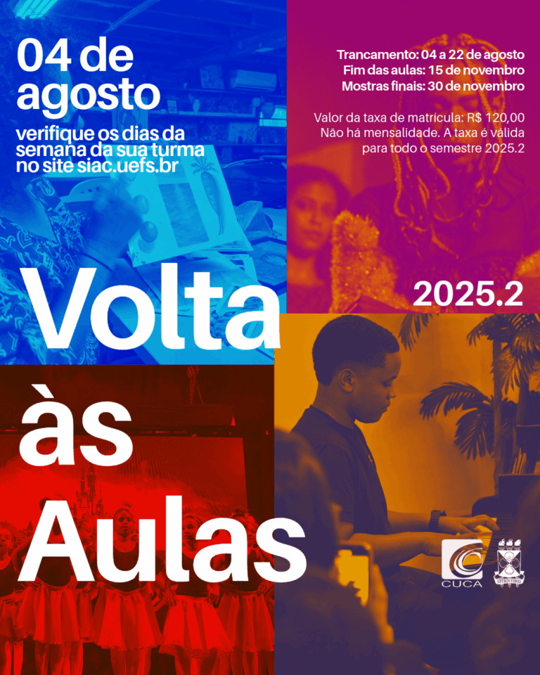 O Cuca/Uefs inicia o segundo semestre de 2025 com mais de 2200 matrículas