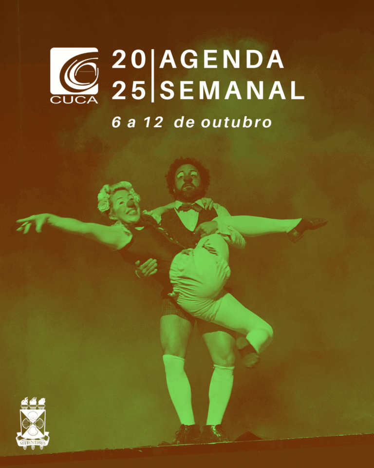 Agenda semanal do Cuca – 06 a 12 de Outubro