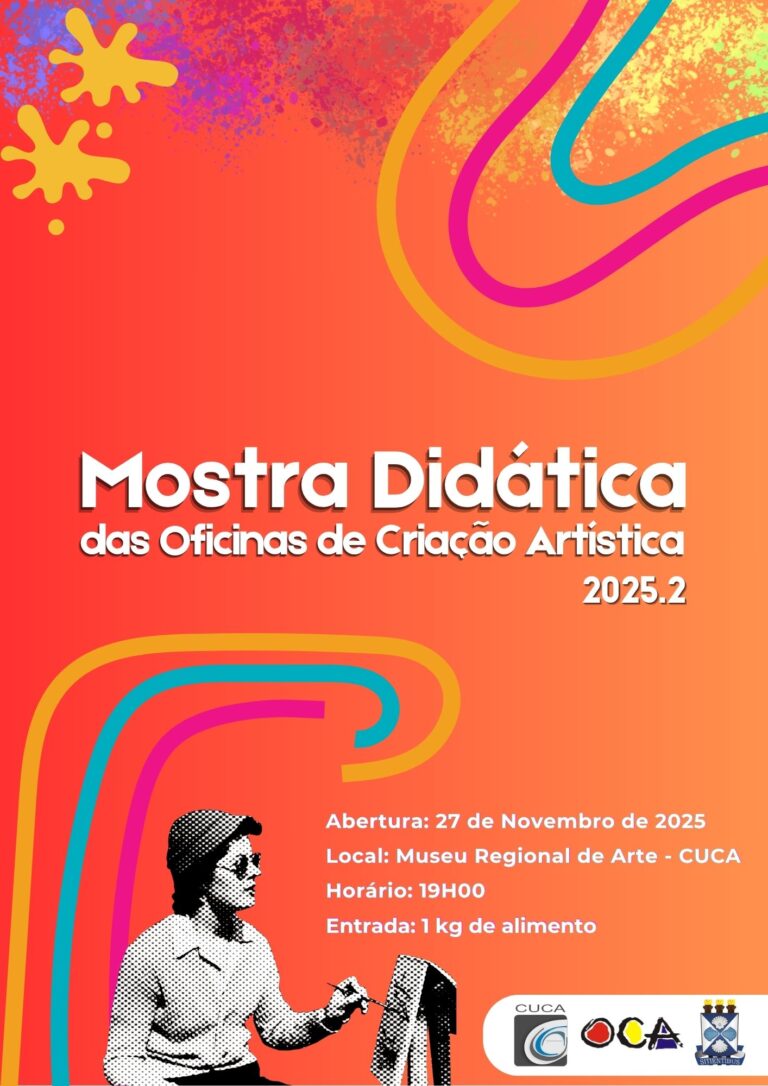 Cuca promove Mostra Didática de oficinas de Artes Visuais a partir do dia 27 de novembro