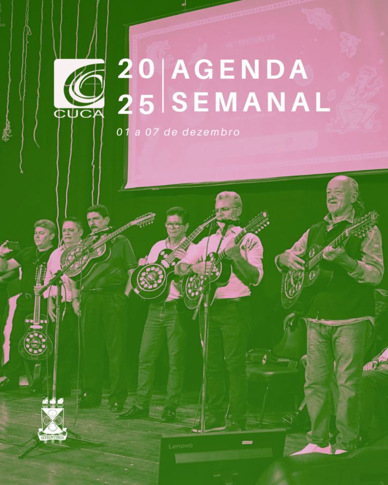 Agenda semanal do Cuca  – de 01 a 07 de dezembro