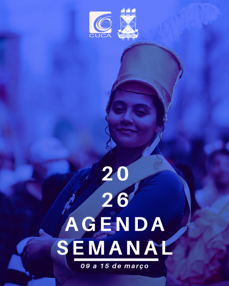 Agenda semanal do Cuca – 09 a 15 de março