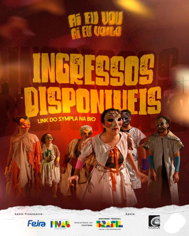 Espetáculo “Aí Eu Vou, Aí Eu Volto” chega ao Teatro do Cuca nos dias 27 e 28 de março; adquira seus ingressos