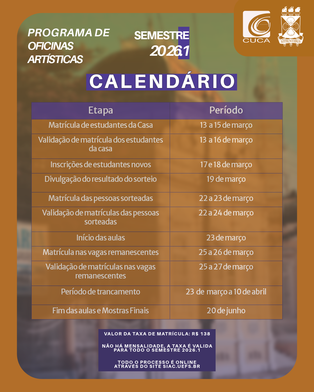 2026.1 Calendário de oficinas do Cuca-3