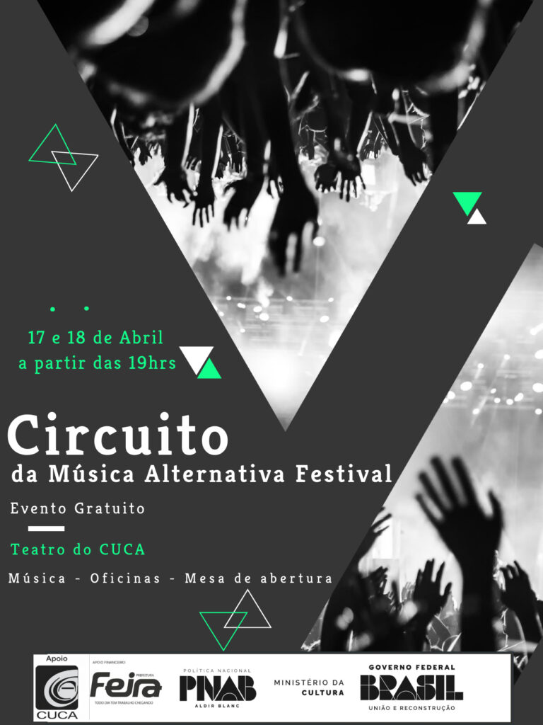 Cuca/Uefs sedia Circuito da Música Alternativa nos dias 17 e 18 de abril